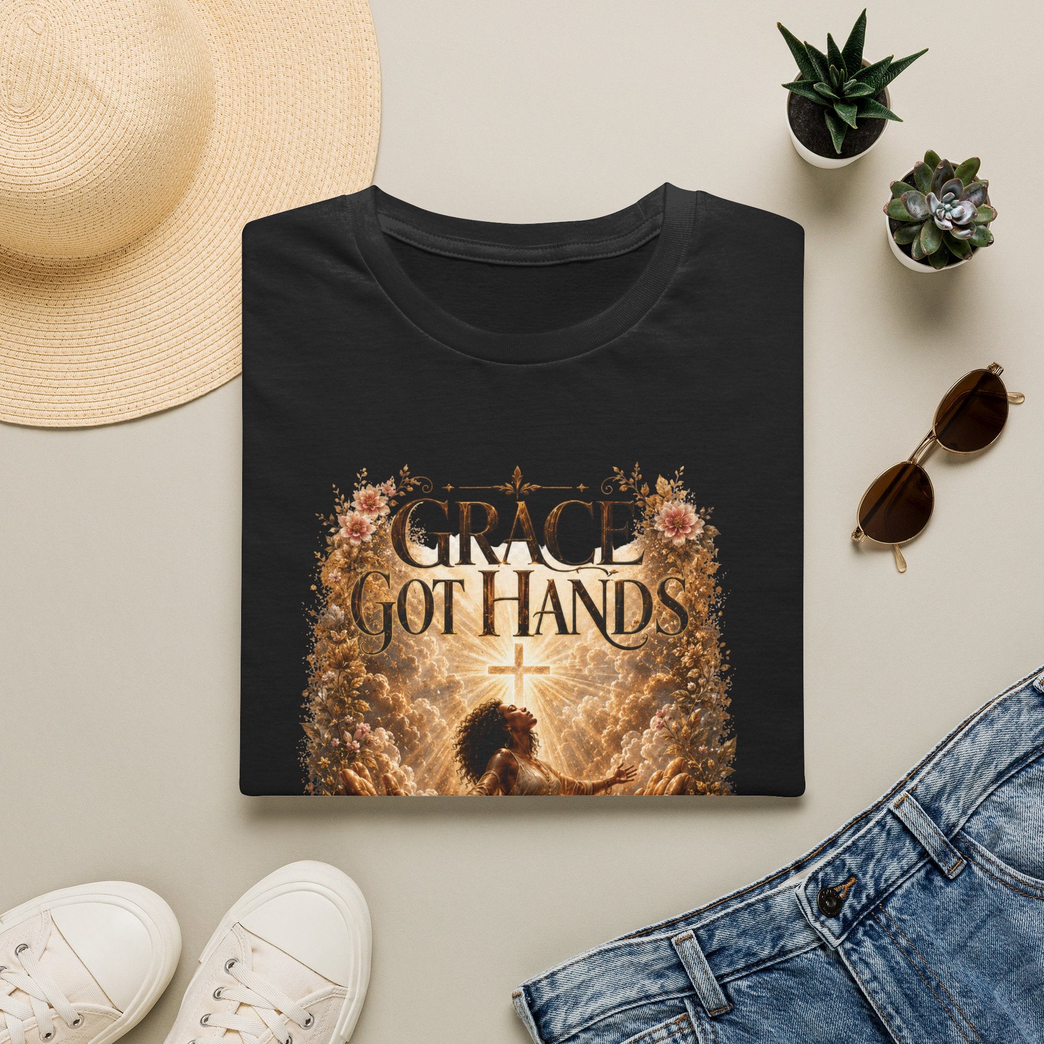 Grace Got Hands T-Shirt Light Version — Christian Faith Inspirational Tee