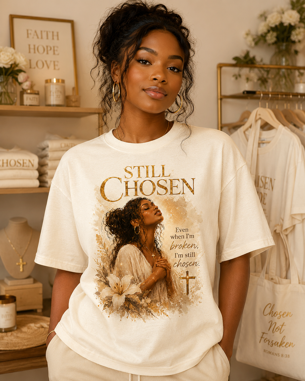 "Still Chosen" Inspirational Faith Graphic Tee