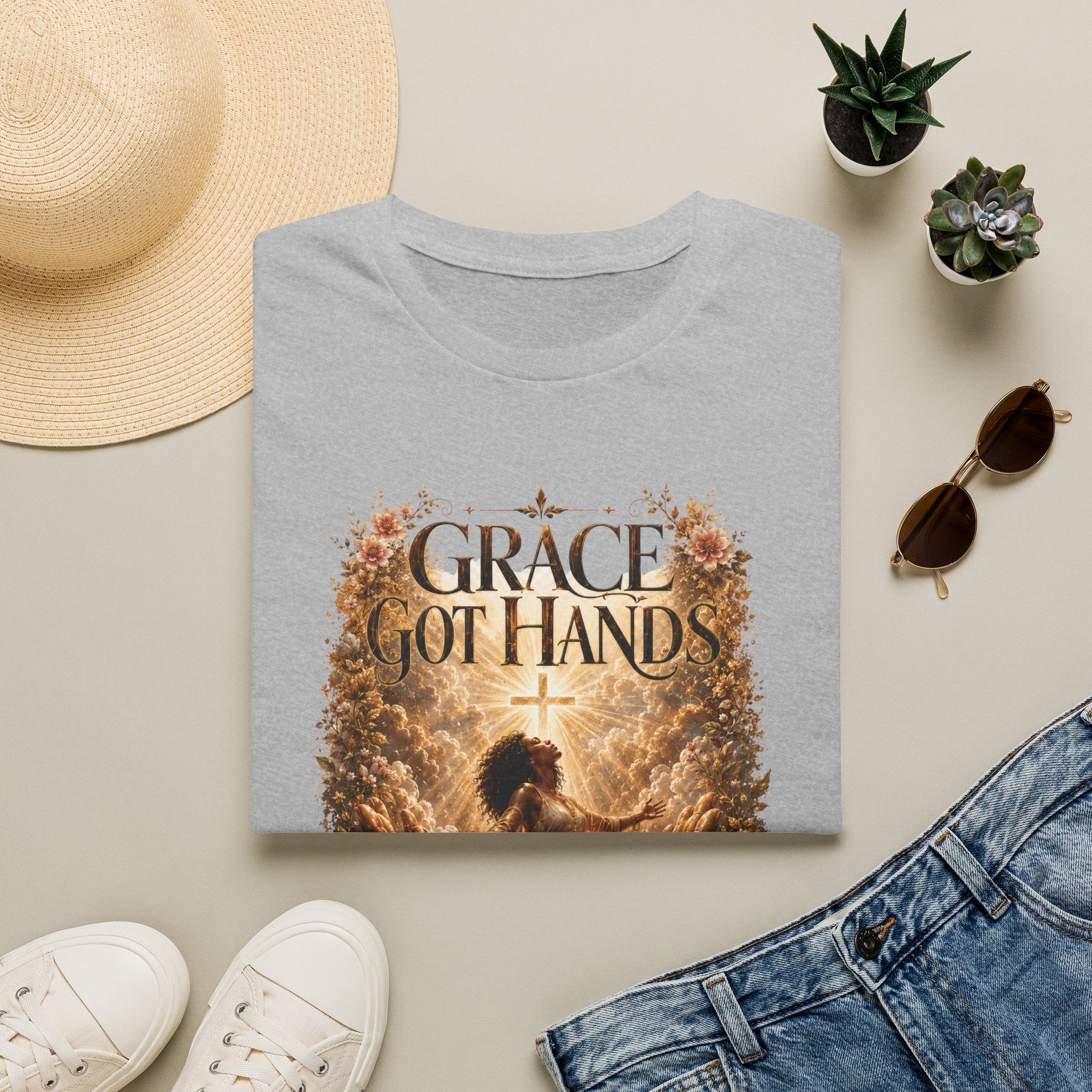 Grace Got Hands T-Shirt Light Version — Christian Faith Inspirational Tee