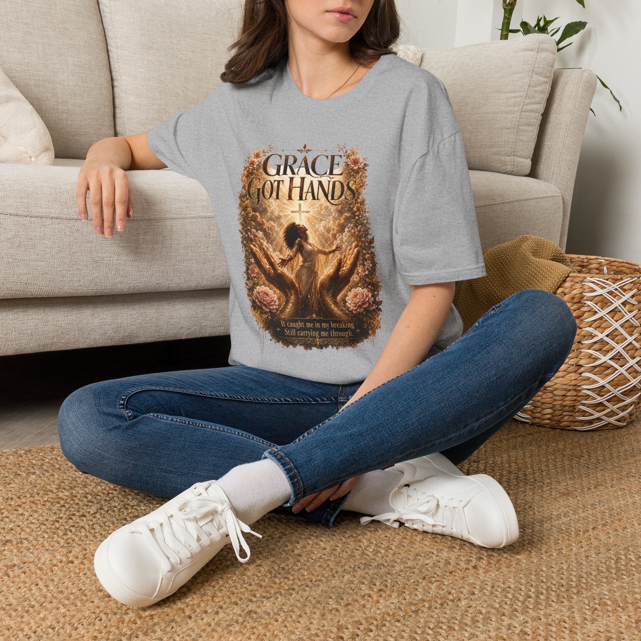 Grace Got Hands T-Shirt Light Version — Christian Faith Inspirational Tee