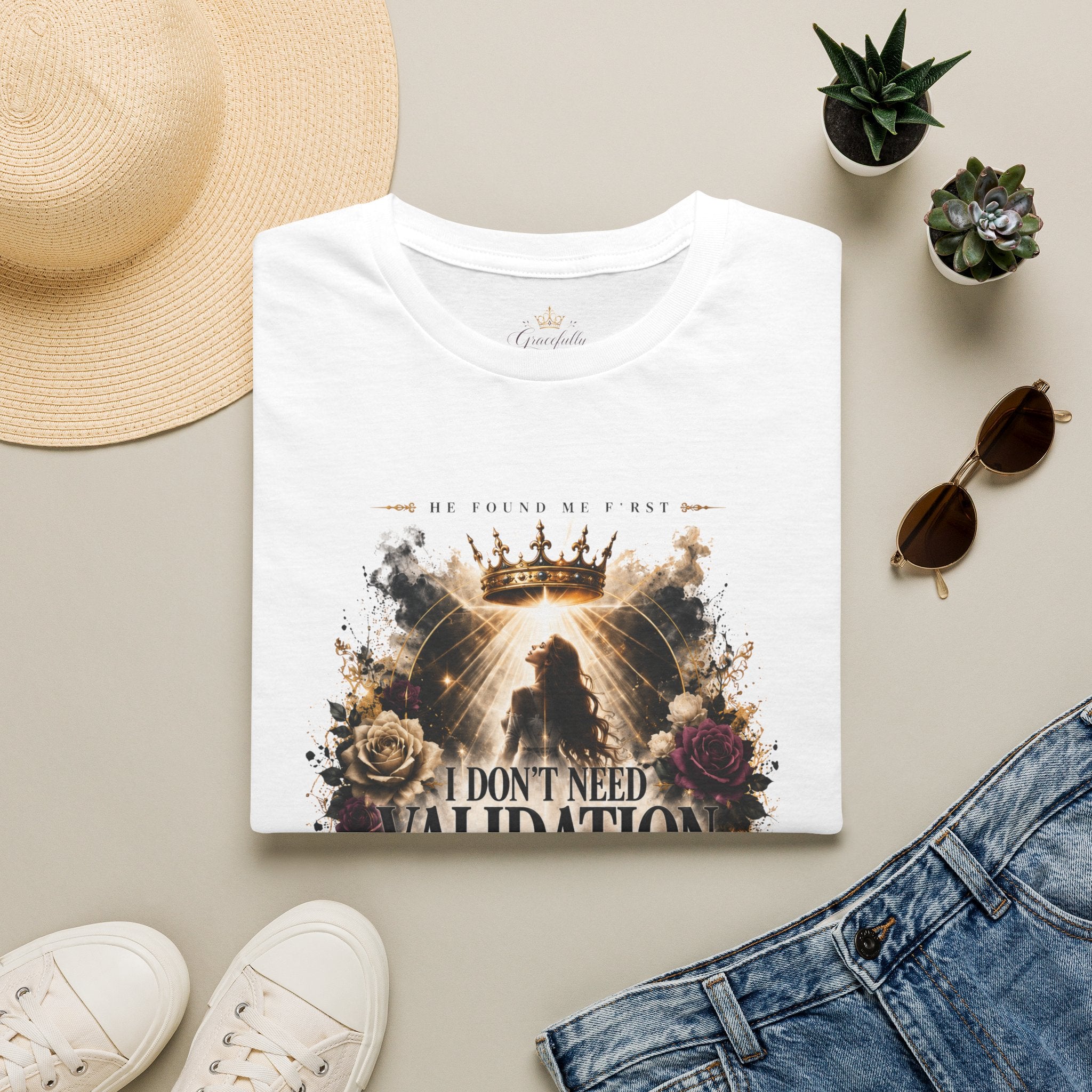 T-Shirt — "I Don't Need Validation, I Got Confirmation" Crowned Queen Inspirational Tee