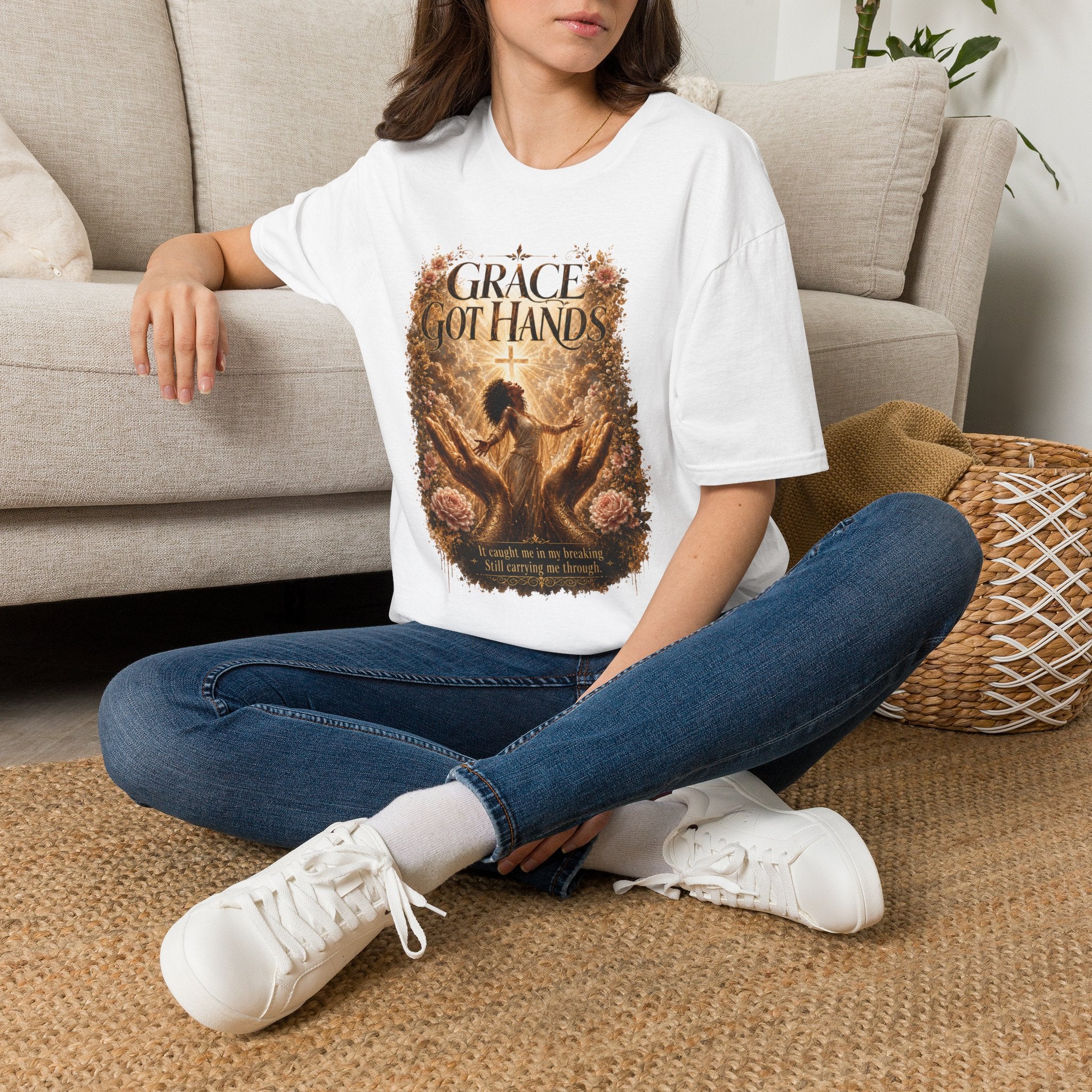 Grace Got Hands T-Shirt Light Version — Christian Faith Inspirational Tee