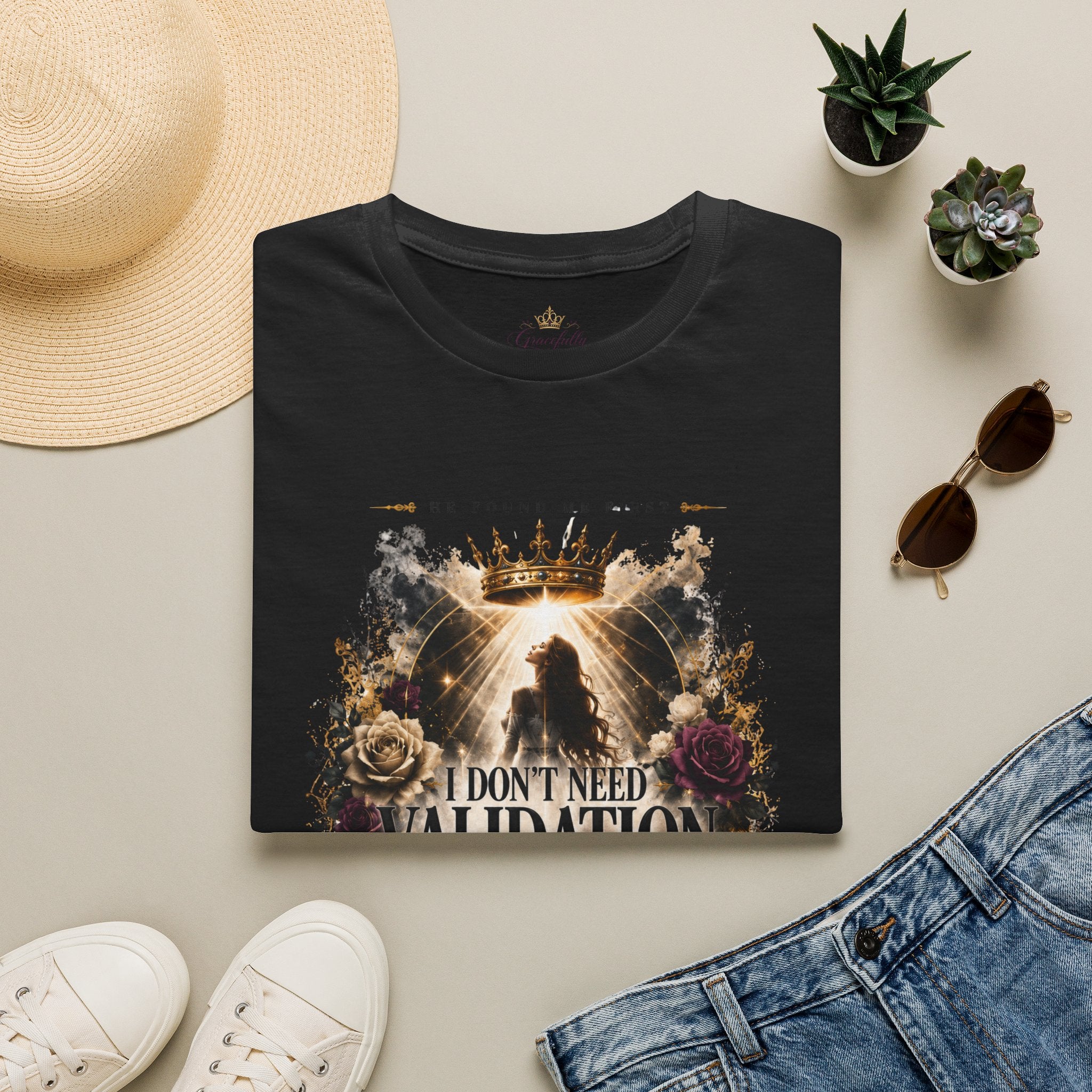 T-Shirt — "I Don't Need Validation, I Got Confirmation" Crowned Queen Inspirational Tee