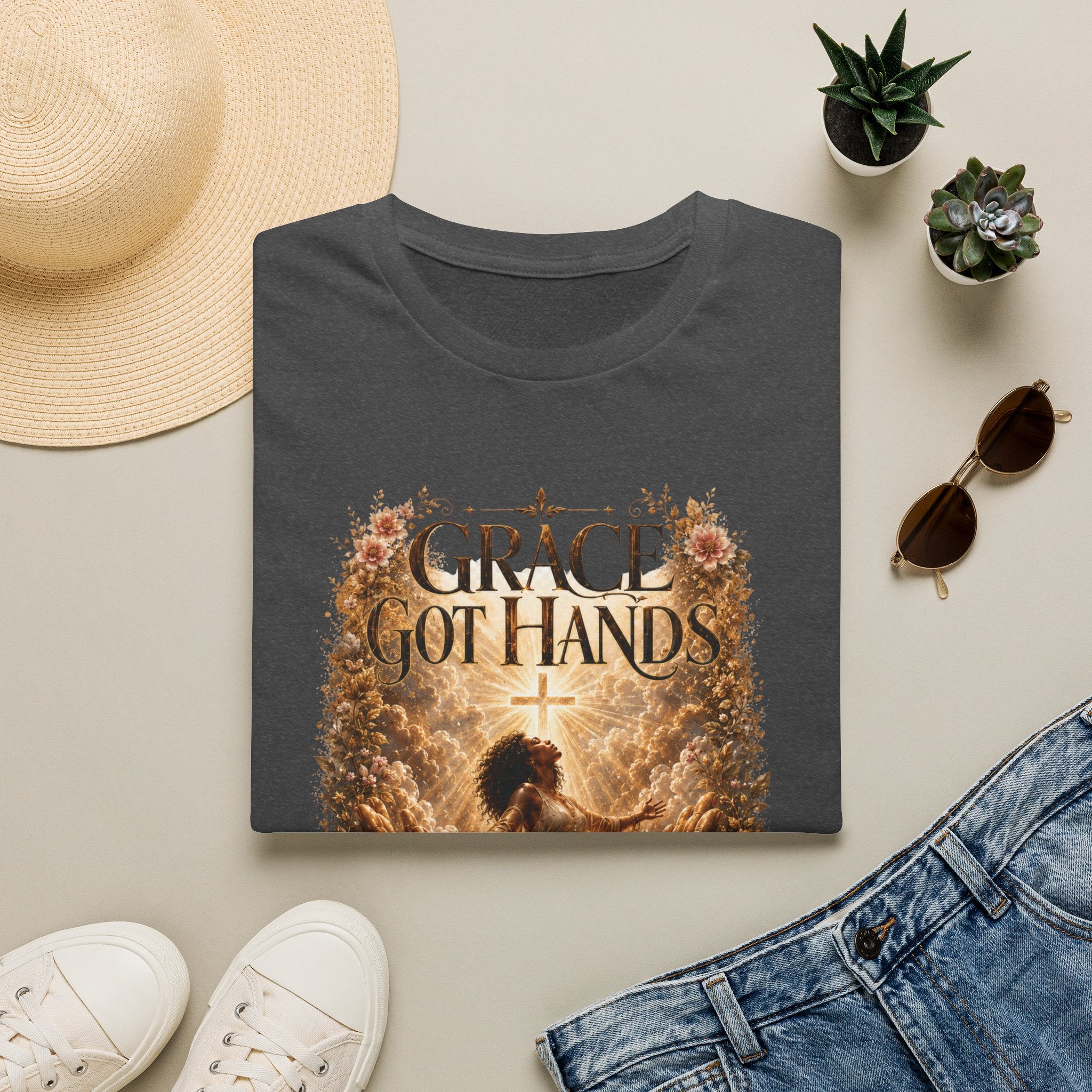 Grace Got Hands T-Shirt Light Version — Christian Faith Inspirational Tee